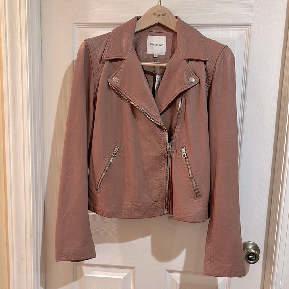 Madewell The Washed Leather Motorcycle Jacket